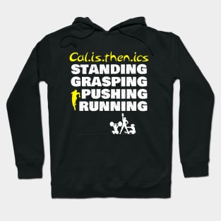 standing runing pushing calisthenics Hoodie